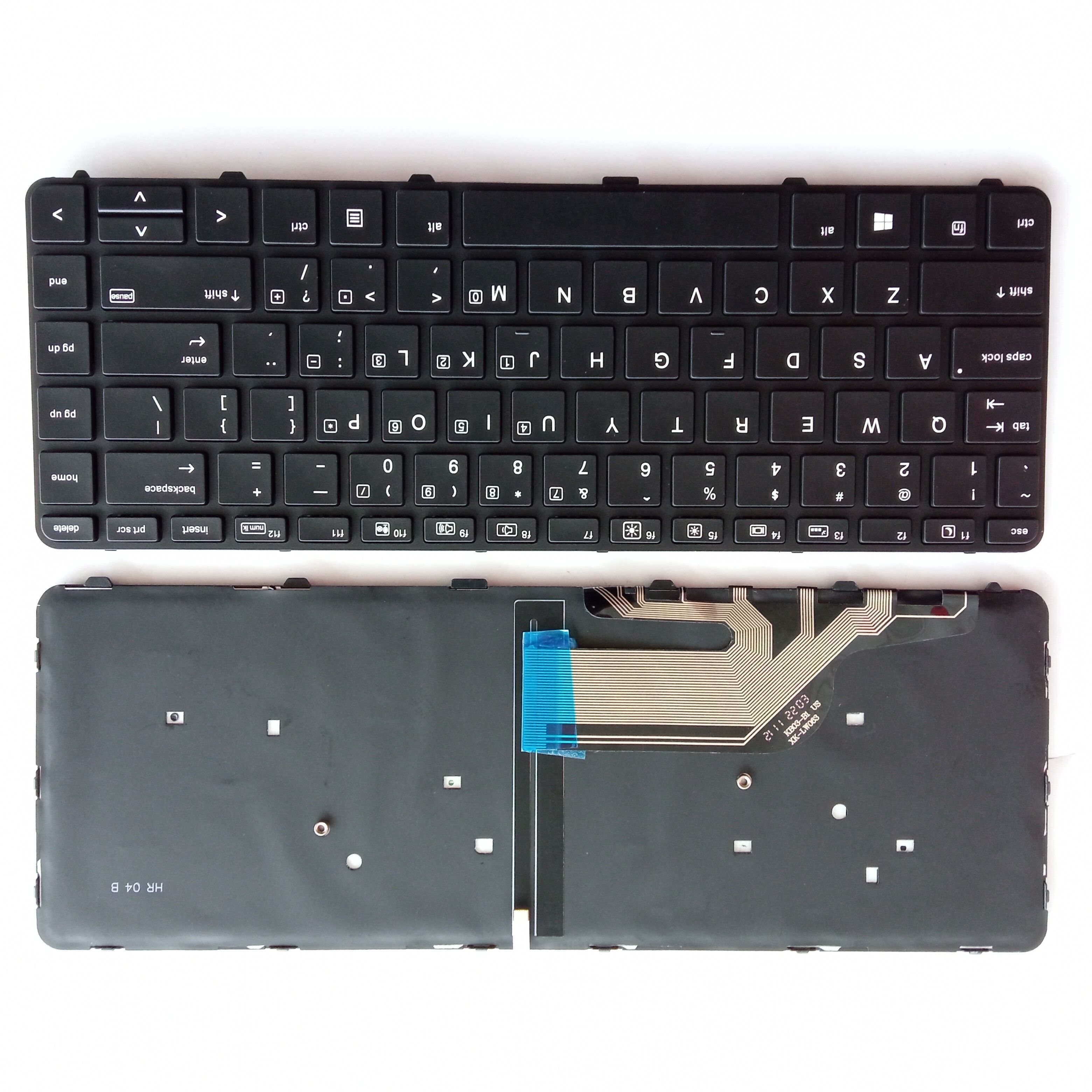 Picture of New Replacement Laptop Keyboard For HP 440G3/430G3/640G3 BLACK FRAME BLACK Backlit (OEM) US Layout